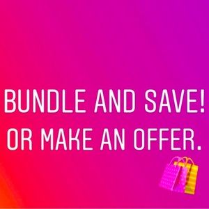 Bundle with multiple items and save on shipping and get extra discounts💕💕💕